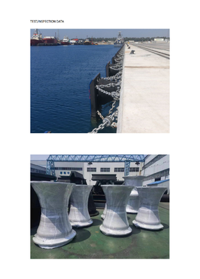 SGS อนุมัติ Fenders ยางโคนที่ให้ความแข็งแรง 60-70 Shore A และความทนทานกับสภาพอากาศ